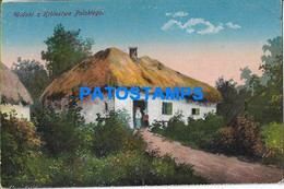 167449 POLAND VIEWS FROM THE KEEP VIEW PARTIAL HOUSE POSTAL POSTCARD - Polonia