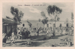 ERITREA - CARTOLINA - ASMARA - IL MERCATO DEI POLLI - Eritrea