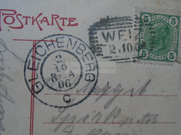 D182882   Österreich AK  -  WEIZ  - Weizklamm  1906  Sent To Gleichenberg  -Verlag Von Ernst Dellefant - Weiz