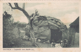 ERITREA - CARTOLINA - CAPANNE CON STUOIE - Erythrée