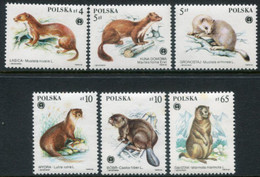 POLAND 1984 Fur-bearing Mammals MNH / **.  Michel 2943-51 - Ungebraucht