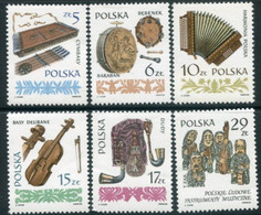 POLAND 1984 Traditional Musical Instruments I MNH / **.  Michel 2899-904 - Ungebraucht