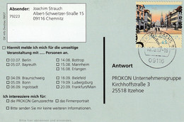 Ganzsache, Postkarte 2007 - Private Postcards - Used