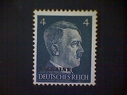 Russia, Scott #N43, Mint (*), 1941, Hitler Overprint Ukraine, 4pf, Slate - 1941-43 Occupation: Germany