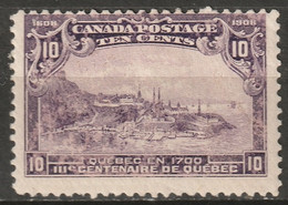 Canada 1908 Sc 101 Mi 89 Yt 90 MH* Disturbed Gum/scuff Marks - Ongebruikt