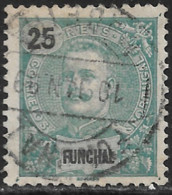 Funchal – 1897 King Carlos 25 Réis Used Stamp - Funchal