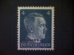 Russia, Scott #N43, Mint (*), 1941, Hitler Overprint Ukraine, 4pf, Slate - 1941-43 Deutsche Besatzung