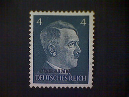 Russia, Scott #N43, Mint (*), 1941, Hitler Overprint Ukraine, 4pf, Slate - 1941-43 Occupation: Germany