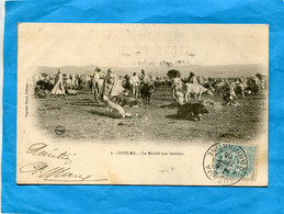 GUELMA-le Marché Aux Bestiaux  Animée*a Voyagé En 1905-"édition C Nataf - Guelma