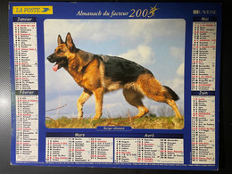 CALENDRIER - ALMANACH Du FACTEUR 2003 - SEINE ET MARNE - CHIENS - Grand Format : 2001-...