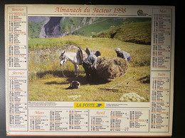 CALENDRIER - ALMANACH Du FACTEUR 1998 - SEINE ET MARNE - FENAISON - Grand Format : 1991-00