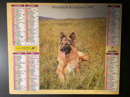 CALENDRIER - ALMANACH Du FACTEUR 1997 - SEINE ET MARNE - CHIENS - Grand Format : 1991-00