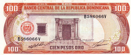 Dominican Republic 100 Pesos Oro 1991 UNC P-136a "free Shipping Via Registered Air Mail" - Dominicaanse Republiek