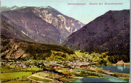 14683 - Oberösterreich - Ebensee Mit Kranabethsattel , Salzkammergut - Gelaufen 1924 - Ebensee