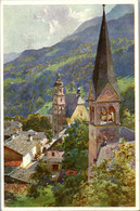 14745 - Künstlerkarte - Berchtesgaden , Protestant Und Franziskaner Kirche , Signiert E. T. Compton - Nicht Gelaufen - Compton, E.T.