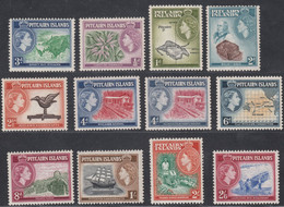 1957 PITCAIRN ISLANDS QEII DEFINITIVES COMPLETE (SG#18-28) MNH VF - Pitcairn Islands