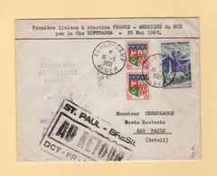 1er Vol - France Amerique Du Sud - 16-5-1961 - Lettre Au Depart D'Algerie - 1960-.... Brieven & Documenten