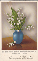 AK Gesegnete Pfingsten - Vase Mit Maiglöckchen   (57379) - Pinksteren