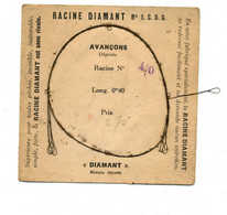 Matériel De Pêche / Collection Thème Pêche / Ancien Sachet D'avançons Marque : DIAMANT - Fischerei