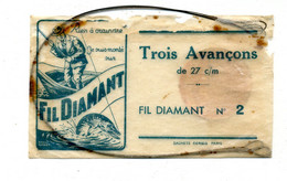 Matériel De Pêche / Collection Thème Pêche / Ancien Sachet D'avançons Marque : DIAMANT - Fischerei