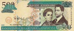 Dominican Republic 500 Pesos 2010 UNC P-179c "free Shipping Via Registered Air Mail" - República Dominicana