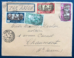 France Colonies Françaises Lettre Nelle Caledonie En 1938 Obl De Nouméa Pour Chaumont En Haute Marne - Lettres & Documents