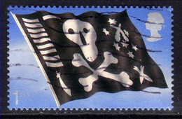 GB 2001 QE2 1st Flags & Ensigns ' Jolly Roger ' Self Adhesive SG 2209 ( 532 ) - Oblitérés