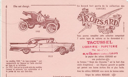 BUVARD... ELLES ONT CHANGE...VOITURE 1903...1957 - Automóviles