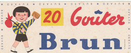 BUVARD... 20 GOUTERS BRUN - Alimentaire