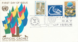 NATIONS UNIES FDC 1974 - Lettres & Documents