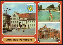 F3370 - TOP Perleberg Markt Freibad - Bild Und Heimat Reichenbach - Perleberg