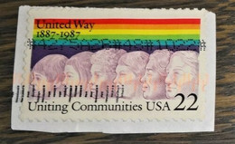 USA - United Way 1887-1987- Gestempeld Onafgeweekt - Unitied Comminications USA - Gebraucht