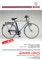 09860 "PEUGEOT GENERAL CYCLES - MOODELLO GC 40"  VOLANTINO ILLUSTRATO ORIGINALE - Motos