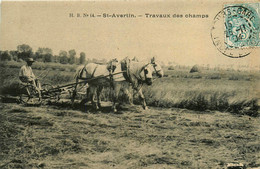 St Avertin * Les Travaux Dans Les Champs * Moisson Attelage * Fenaison Agriculture - Saint-Avertin