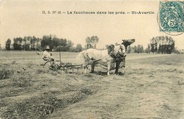 St Avertin * La Faucheuse Dans Les Prés * Attelage Paysans Agricole * Fenaison Agriculture - Saint-Avertin