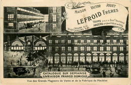 Tours * Cpa Pub Maison Victor JOUET , LEFROID Frères * Fabrique De Meubles * Publicité - Tours