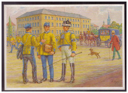 Dt- Reich (008003) Postkarte, Motiv Sachs. Briefträger Und Postillione Vor Dem Hofpostamt In Dresden, Blanco Gestempelt - Storia Postale