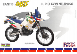 09867 "FANTIC ENDURO OASIS 50 CC."  VOLANTINO ILLUSTRATO ORIGINALE - Moto