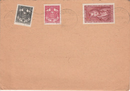 MONACO AFFRANCHISSEMENT COMPOSE SUR LETTRE POUR LA FRANCE 1945 - Covers & Documents