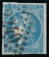 FRANCE CLASSIQUE: Le Y&T 46B, Ni Pli Ni Aminci, B Obl. GC 2240 (Marseille) - 1870 Uitgave Van Bordeaux