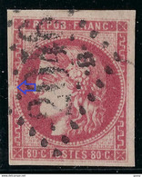 FRANCE CLASSIQUE: Le Y&T 49c, Ni Pli Ni Aminci, B Obl. GC 2046B (Lille), Variété, Très Forte Cote, Signé Weid,   LUXE ! - 1870 Uitgave Van Bordeaux