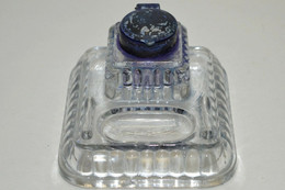 ANCIEN ENCRIER De BUREAU En VERRE JUS DE GRENIER à NETTOYER COLLECTION INKWELL - Inkwells