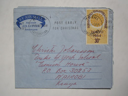1964 TANGANYIKA AEROGRAMME AIR LETTER To NORWAY - Other & Unclassified