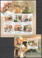 BC1015 2011 MOZAMBIQUE MOCAMBIQUE BEAUTIFICATION POPE JOHN PAUL II KB+BL MNH - Popes