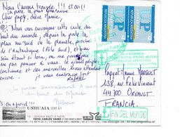 Carte Postale De La Terre De Feu Cachet "fin Del Mundo" Isla Redonda Timbre UPU - Lettres & Documents