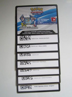 8 Cartes Codes Online Pokemon En Ligne Soleil Et Lune - Boite Légende D'alola - Sonne Und Mond