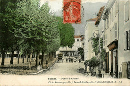 Tullins * La Place D'armes Du Village * Café SERPINET - Tullins