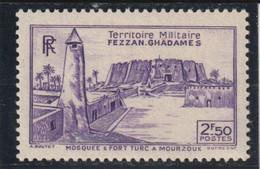 TIMBRE DU FEZZAN  Territoire Militaire Mosquée  N° 33 * - Neufs