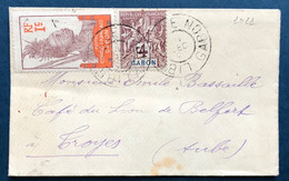 France Colonies Françaises Petite Lettre Gabon 1911 Groupe N°18 & N°33 Obl Libreville Pour Troyes Superbe - Briefe U. Dokumente