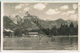 Böcklweiher - Schwimmbad - Foto-Ansichtskarte - Verlag L. Ammon Berchtesgaden - Bischofswiesen